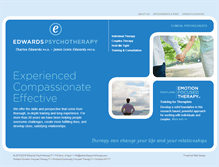Tablet Screenshot of edwardspsychotherapy.com
